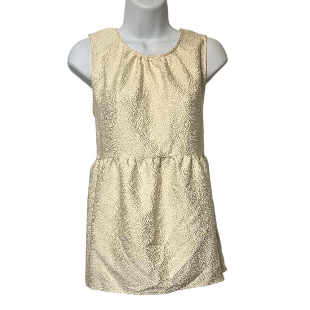 Who What Wear Ivory Babydoll Top Textured Sleeveless Tie Back Size XL NWT Cute!